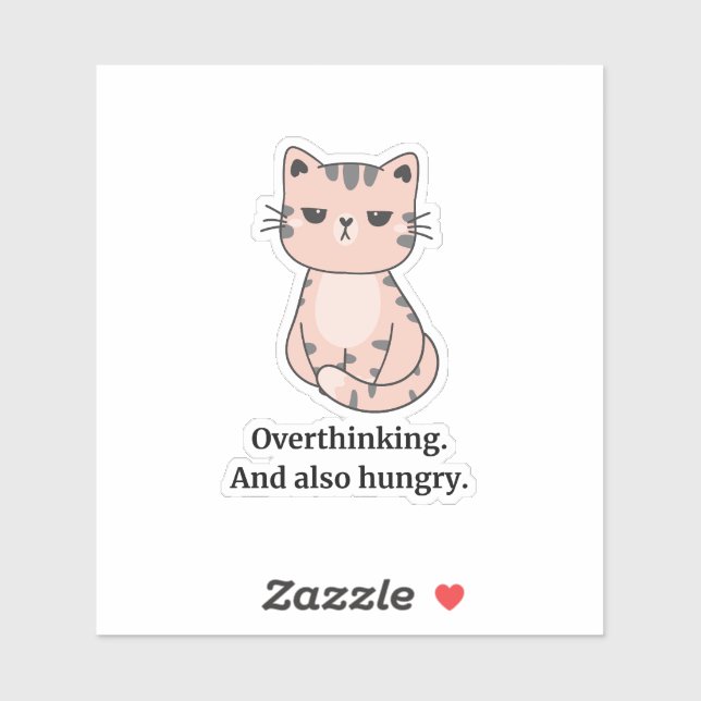 Adesivo Hangry Cat (Folha)