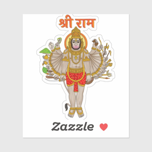 Adesivo Hanuman Sticker (Folha)