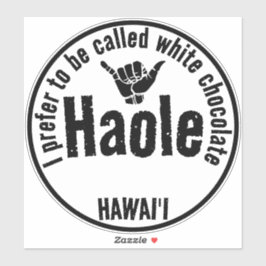 ADESIVO HAOLE - CHOCOLATE BRANCO SHAKA HAWAII