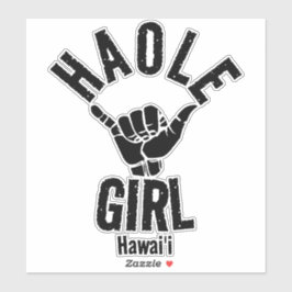 ADESIVO HAOLE GIRL SHAKA HAWAII