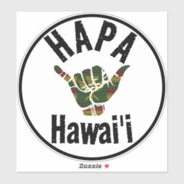 Adesivo HAPA HAWAII TRIBAL Kānaka Maoli SHAKA