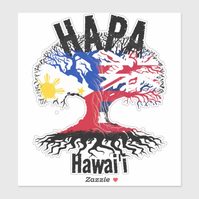 ADESIVO HAPA PHILIPPINES HAWAII ROOTS STICKER (Folha)