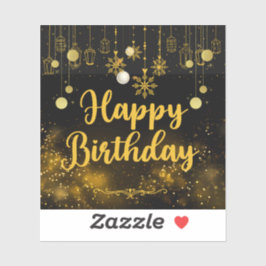 Adesivo Happy Birthday Printed Sticker