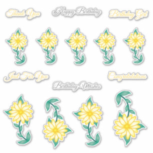 Adesivo Happy Birthday Vinyl Stickers