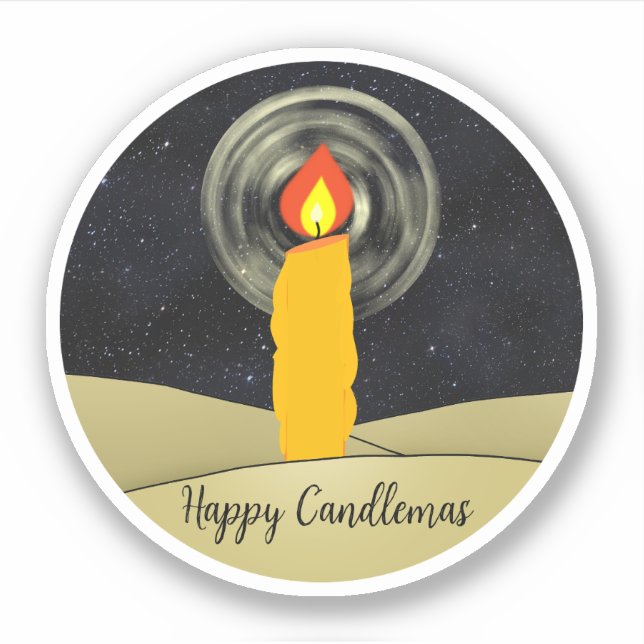 Adesivo Happy Candlemas (Frente)