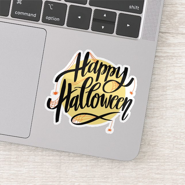 Adesivo Happy halloween spiders web sticker  (Detalhe)