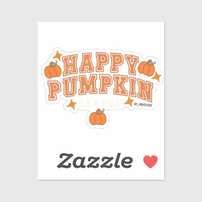 Adesivo Happy Pumpkin Season (Folha)
