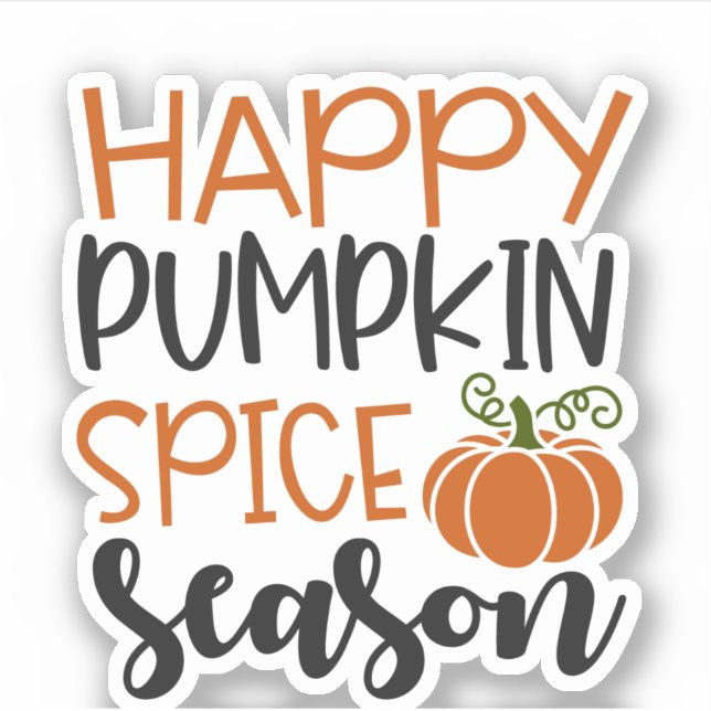 Adesivo Happy Pumpkin Spice Season (Frente)