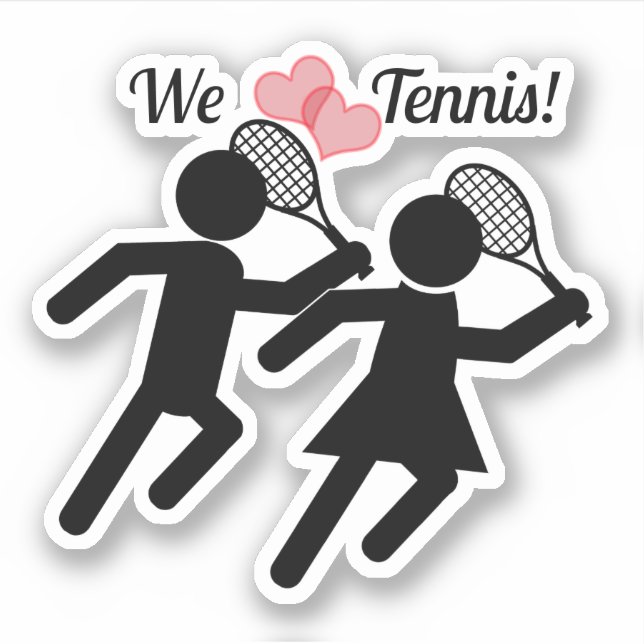 Adesivo Happy Tennis Day (Frente)