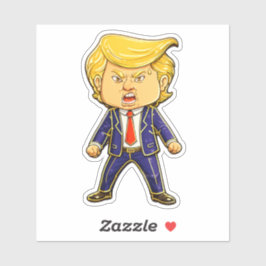 Adesivo Happy Trump Lapel Pin Chibi Cartoon Funny Meme Pop
