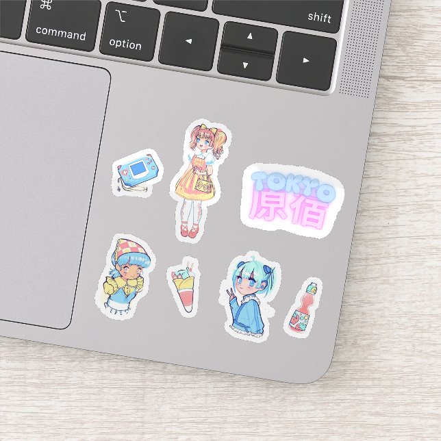 Adesivo Harajuku Anime Girl (Detalhe)