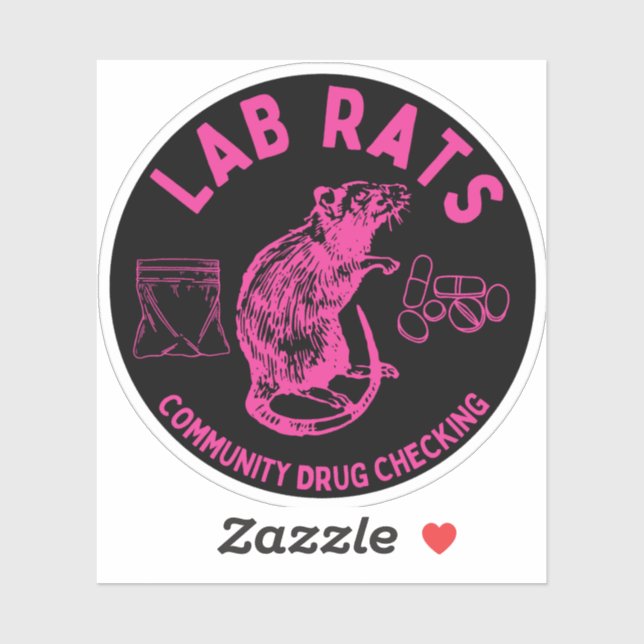 Adesivo Harm Reduction Sisters Lab Rats Logo (Folha)