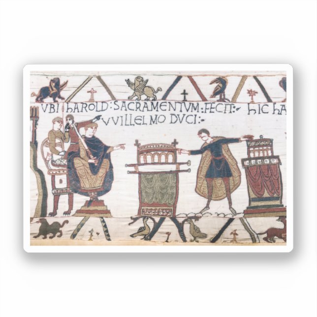 Adesivo Harold jurando em relíquias sagradas (Frente)