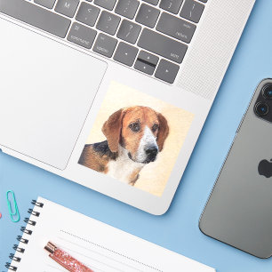 Adesivo Harrier Painting (Pintura de Cachorro Original)