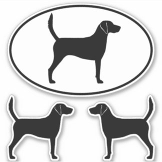 Adesivo Harrier Silhouettes Cachorro Raça Vinil Conjunto