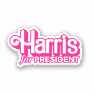 Adesivo Harris para o Presidente Pink Style