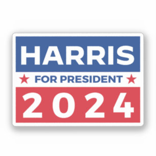 Adesivo Harris para Presidente 2024