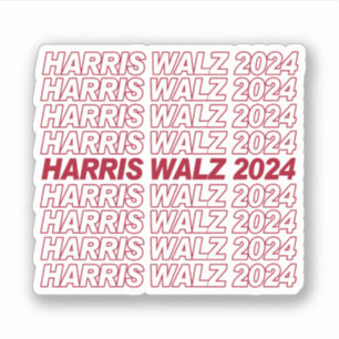 Adesivo Harris Walz 2024