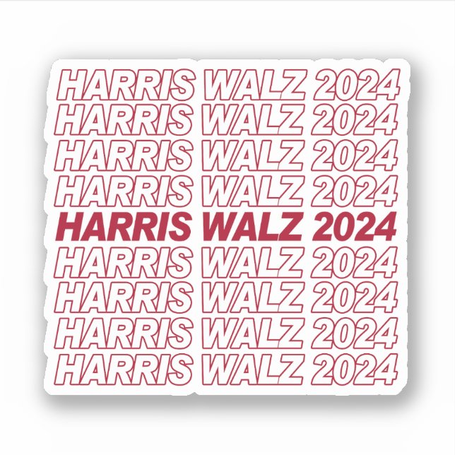 Adesivo Harris Walz 2024 (Frente)