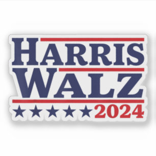 Adesivo Harris Walz 2024 Presidente
