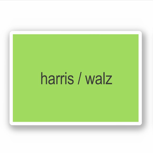 Adesivo Harris / Walz Brat Summer (Frente)