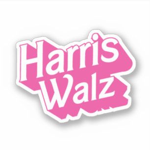 Adesivo Harris Walz Pink