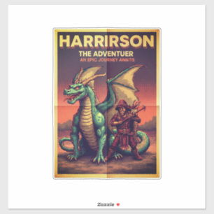 Adesivo Harrison o Viajante – Conceito de Espírito Aventur