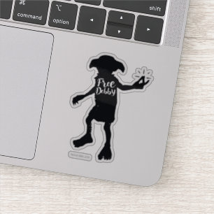 Adesivo Harry Potter   Tipografia Silhouette "Dobby Livre"