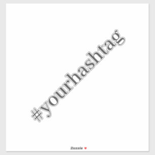 Adesivo Hashtag Moderna