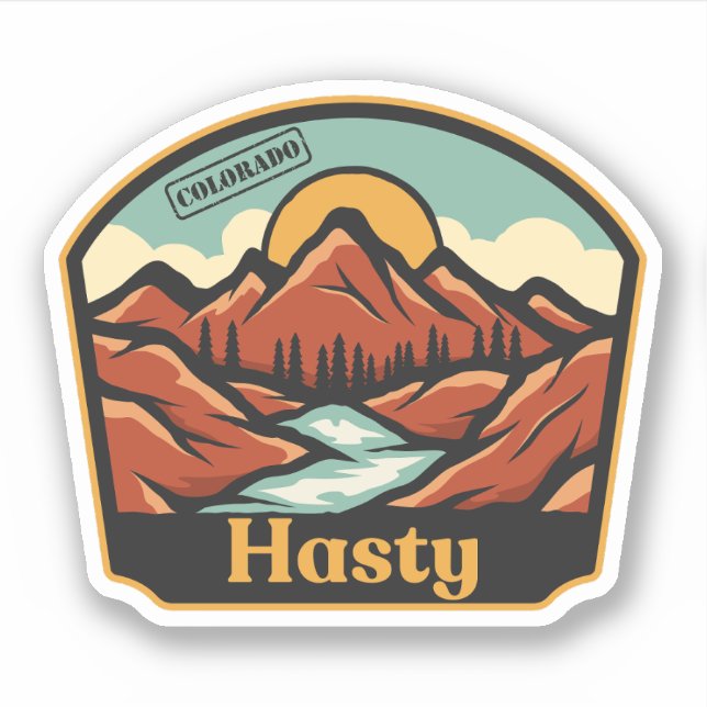 Adesivo Hasty, Colorado Sticker (Frente)