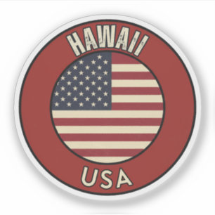 Adesivo Havaí Estados Unidos da América