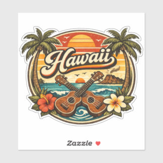 Adesivo Havaí & Ukelele