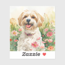 Havanese Sticker - Decal de Cachorro Aquoso