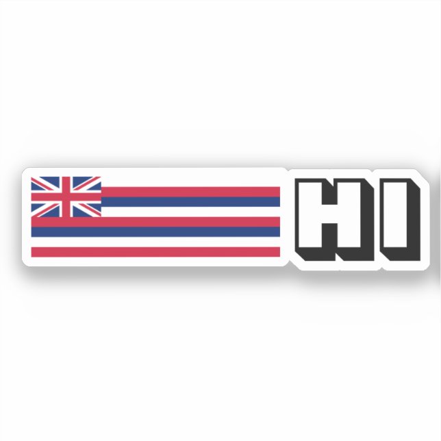 Adesivo Hawai’I Flag (Frente)