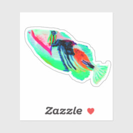 Adesivo Hawaii Humu Fish Embaixo do Sea Sticker