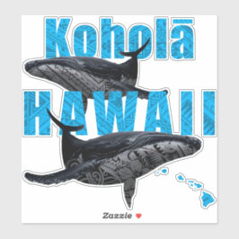 ADESIVO HAWAII POLINESIANO TRIBAL HUMPBACKS NAS ILHAS HAWA