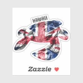 Adesivo Hawaii Tribal Honu HIFlag