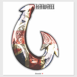 Adesivo Hawaii Tribal Hook HIFlag