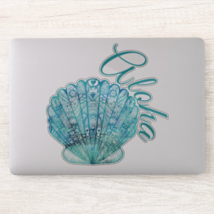 Adesivo Hawaiian Turquoise Clam Shell Aloha