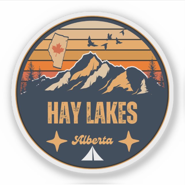 Adesivo Hay Lakes, Alberta (Frente)