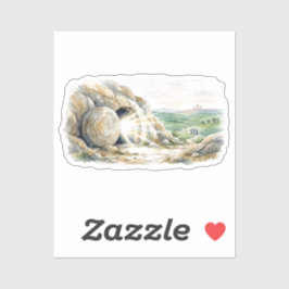 Adesivo He Is Risen Empty Tomb Easter Cross Sticker