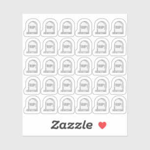 Adesivo Headstone Tombstone Bujo Planner