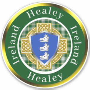 Adesivo Healey Shield & Celtic Cross Personalizado