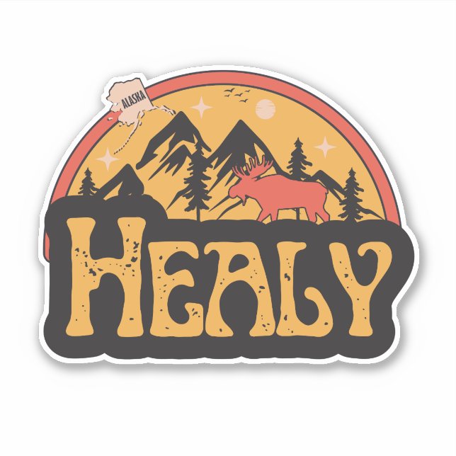 Adesivo Healy, Alasca (Frente)