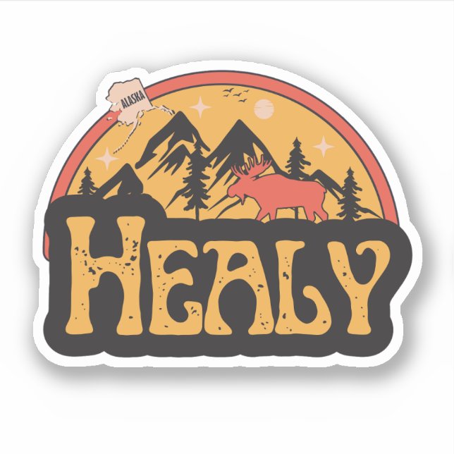 Adesivo Healy, Alaska Sticker (Frente)