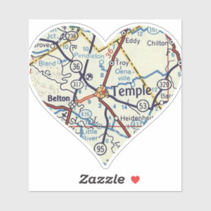 Adesivo Heart Belton Temple Texas