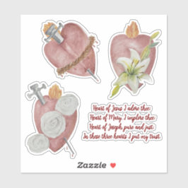 Adesivo Hearts of the Holy Family Vinyl Sticker
