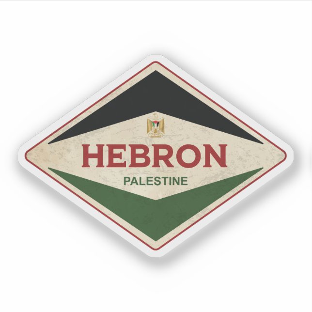Adesivo Hebron Palestine Vintage (Frente)