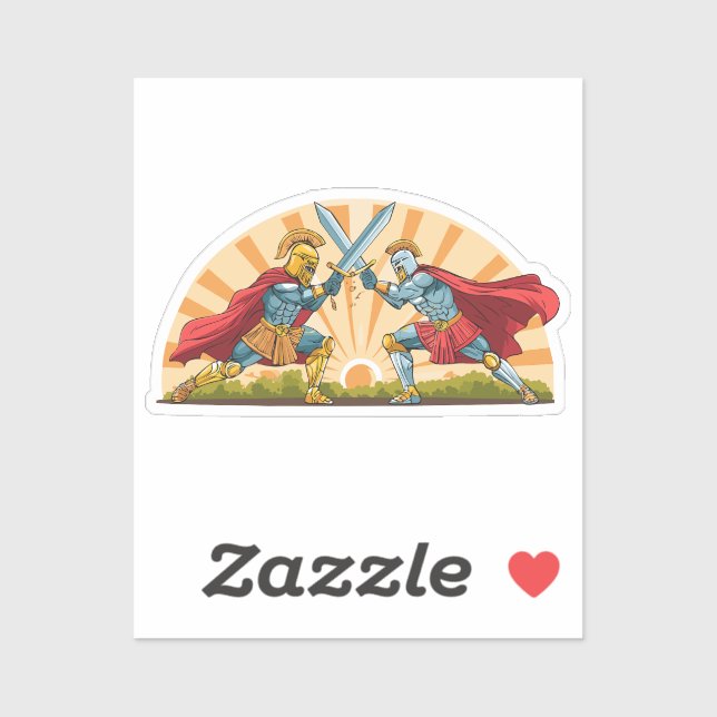 Adesivo Hector and Achilles (Folha)