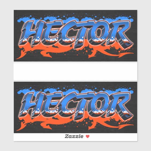 Adesivo Hector Vorname Name Graffiti Aufkleber Sticker (Folha)